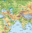 Map of Middle East (Asia) (General Map / Region of the World) | Welt ...