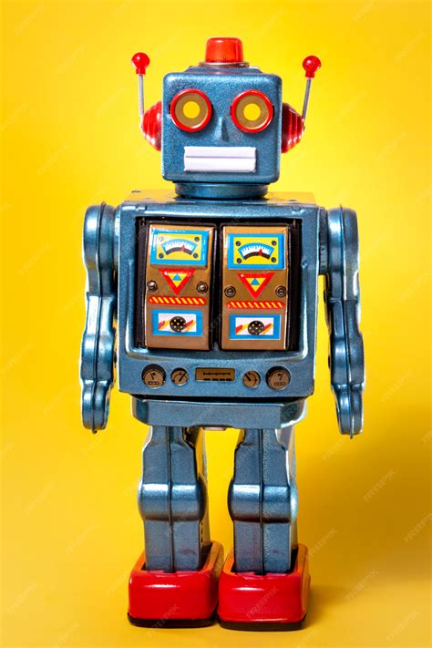 Premium Photo Vintage Tin Robot Toy