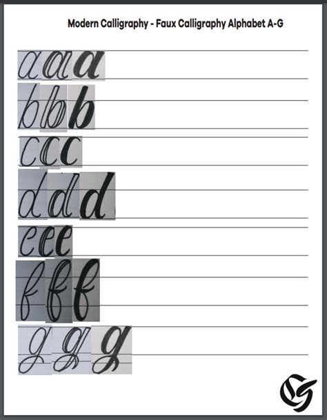 Calligraphy Alphabet Practice Sheets Printable Free Printable Templates