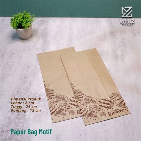 Jual Paper Bag Coklat Kantong Kertas Ukuran M Food Grade Kantong Roti