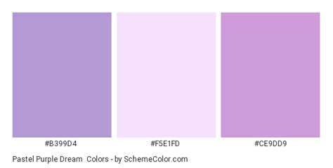 Pastel Purple Dream Color Scheme Pastel