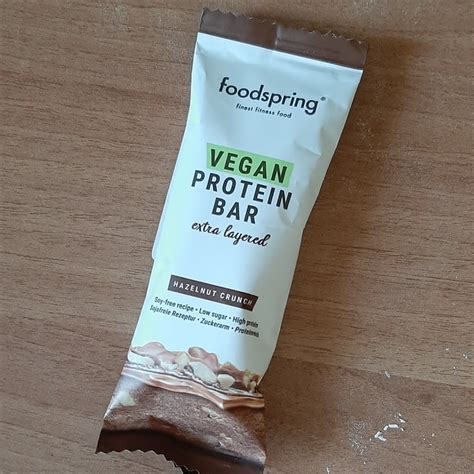 Foodspring Vegan Protein Bar Hazelnut Crunch Review Abillion