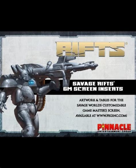 Rifts® For Savage Worlds Diy Vtt Core Books Map Pack Pinnacle