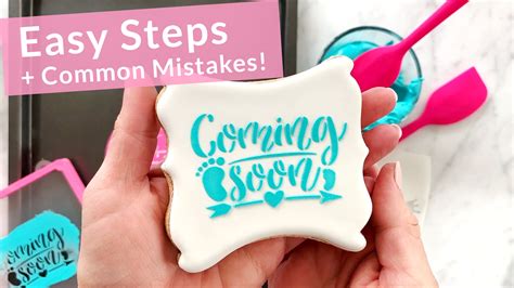How To Stencil A Cookie With Royal Icing Video Tutorial — The Cookie