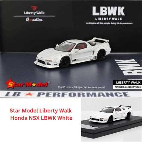 Star Model 164 Scale Liberty Walk Honda Nsx Lbwk White Die Cast Car On
