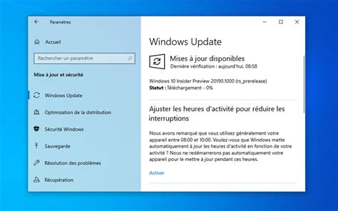 Windows 10 La Mise à Jour 20190 Permet De Mieux Gérer Les