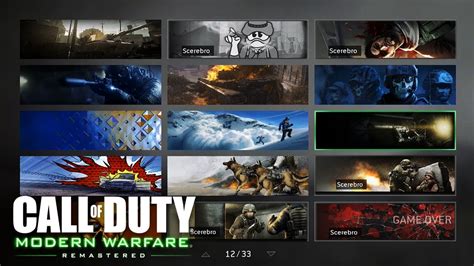 Call Of Duty 4 Modern Warfare All Emblems And Calling Cards Showcase