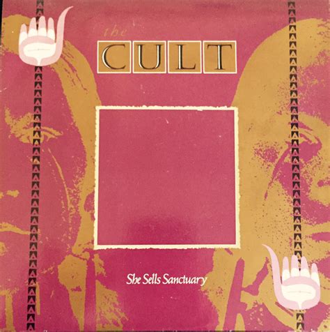 The Cult She Sells Sanctuary 1985 Creamsliverblue Labels Vinyl