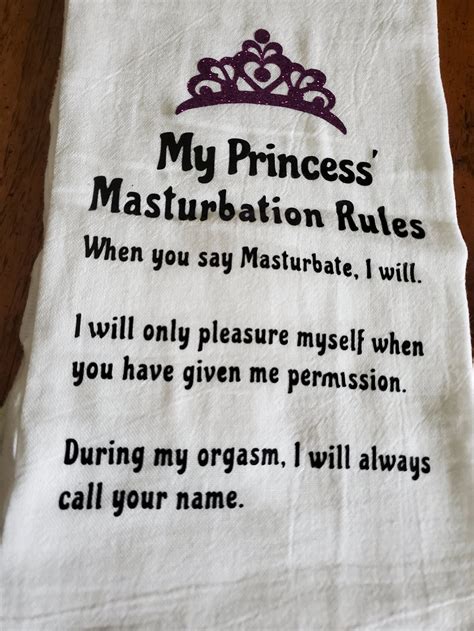 Masturbation Rules Towel Kinky T For Lovers Bdsm Rules For Submissive Bedside Towel Cum
