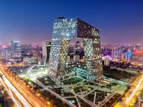 China Beijing Cctv Headquarters Building Lighting Preview