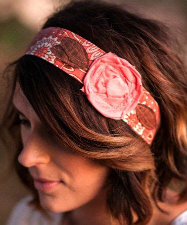 Vintage Rose Wraps Coral Rosette Wrap Headband Vintage Roses Rosettes Hair Accessories