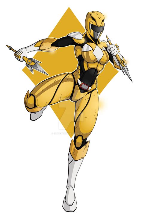 Yellow Power Ranger By Comicartist88 On Deviantart