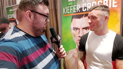 Interview With Kiefer Crosbie At Bellator Dublin Media Day Youtube