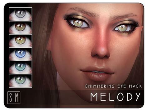 Screaming Mustards Melody Shimmering Eye Mask Sims Sims 4
