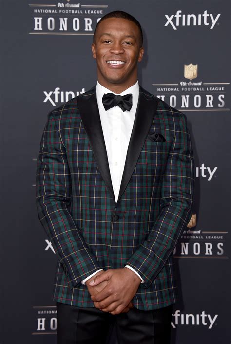 Demaryius had an incredible season this year with him winning the super bowl and winning mvp, he wants to win athlete of the year but he male athlete of the year goes to…demaryius thomas! Demaryius Thomas, of the Denver Broncos, sports plaid at the 4th annual NFL Honors. | Nfl fans