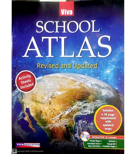 Viva School Atlas Book Latest Edition Viva