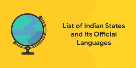List Of 28 Indian States And Official Languages Entri Blog