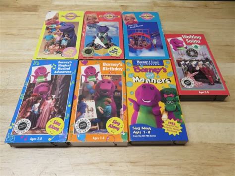 Vintage Barney And The Backyard Gang Vhs Lot Of 7 Sandy Duncan Covers