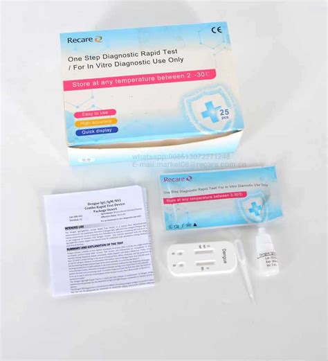Dengue Combo Test Kit Igg Igm Rapid Test Oem Medical Device