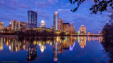 Download Wallpaper Skyline Of Austin Texas City Free Desktop