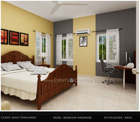 Evens Construction Pvt Ltd Beautiful Kerala Bedroom Design