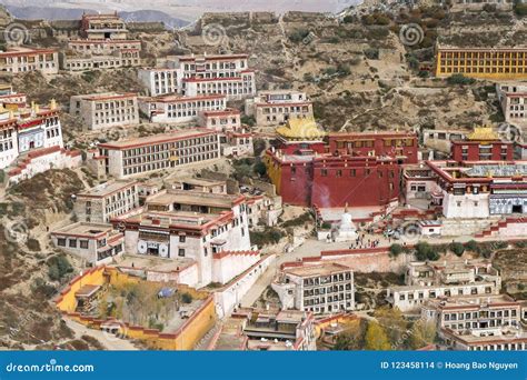 Architecture Of Monastery In Lhasa Tibet Stock Photo Image Of
