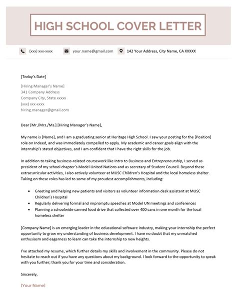 Recent Graduate Cover Letter Example And Writing Tips