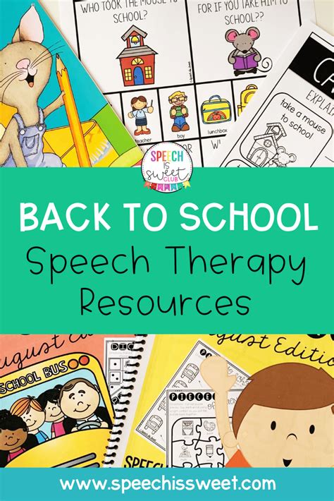 Preschool Speech Therapy Speech Therapy Resources Speech Language