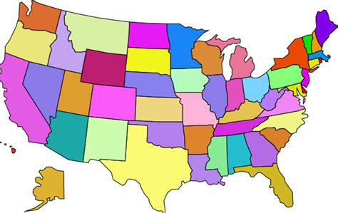 Clip Art Us Map Clipart Best