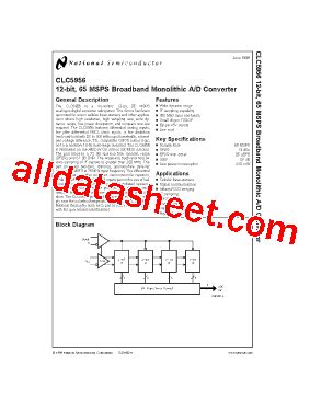 Clc Imtdx Datasheet Pdf National Semiconductor Ti