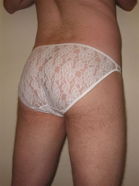 Sheer Lace Panties 03 In Gallery 15 Wearing White
