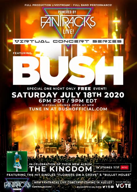 Bush To Perform Full Production Virtual Arena Show To Celebrate The Kingdom Album Release July