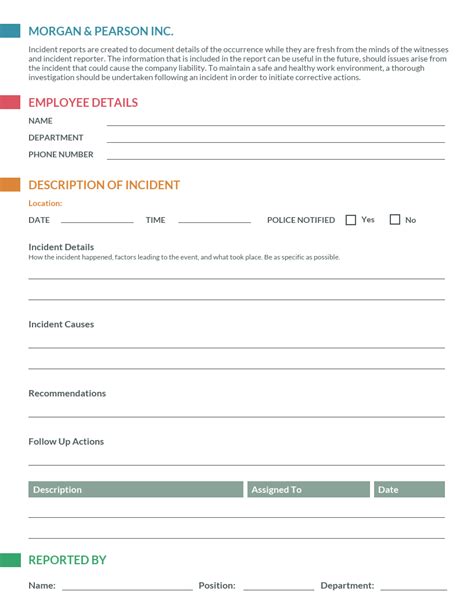 How Do I Create An Incident Report Template Printable Form Templates