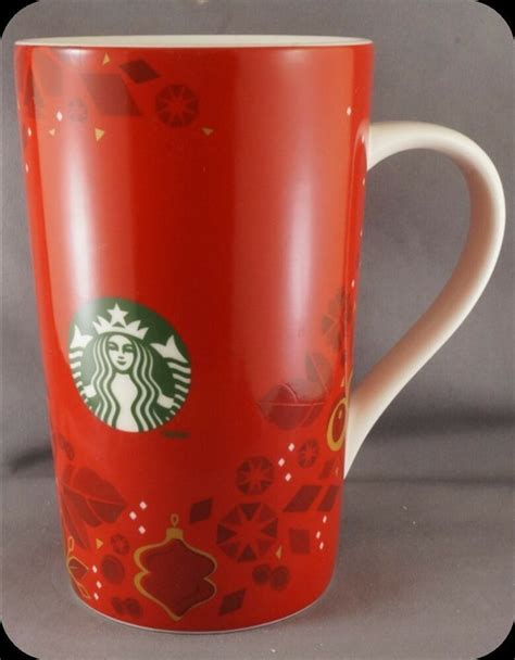 Starbucks Christmas Coffee Mug Red Mermaid 2013 16 Oz Starbucks