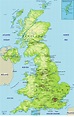 United Kingdom Physical Map - United Kingdom • mappery