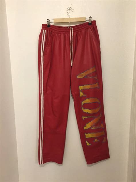 Vlone Leather Track Pant Grailed