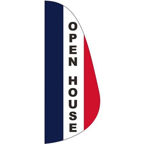 Fef 3x8 House Open House 3′ X 8′ Message Feather Flag Hanover Flag