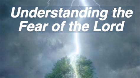 Understanding The Fear Of The Lord Part 2 July 15 2020 Youtube