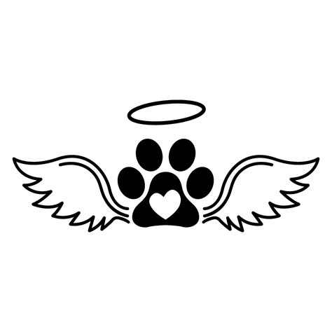 Dog With Wings Icon Vector Angel Illustration Sign Wings Symbol