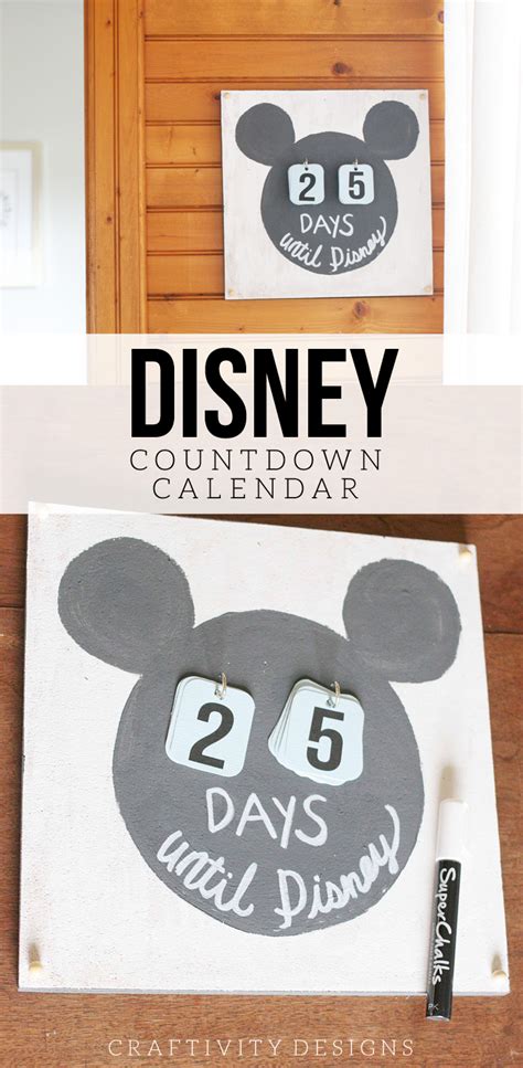 Disney Countdown Calendar With A Video Tutorial Craftivity Designs