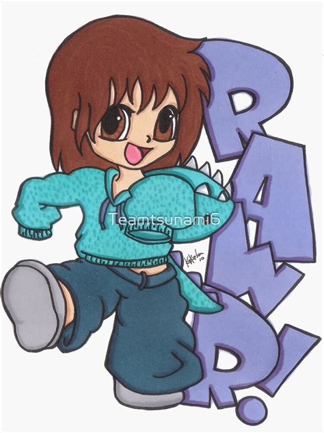 Rawr Sticker For Sale By Teamtsunami6 Redbubble