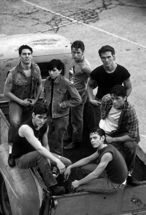 The Outsiders On The Set Of The 1982 Film Tulsa Ok The Outsiders