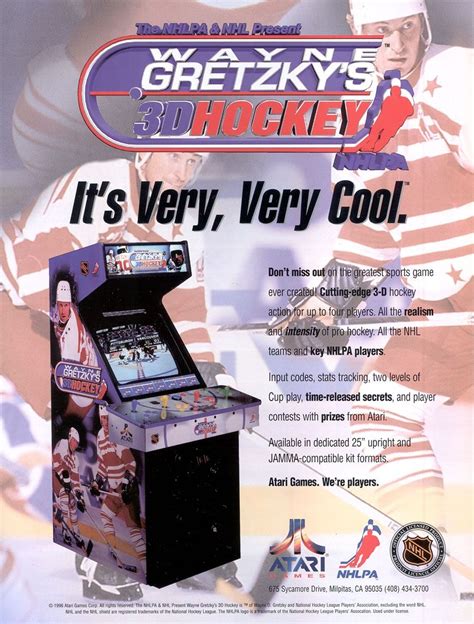 Wayne Gretzkys 3d Hockey Para Arcade 1996 Bd Jogos
