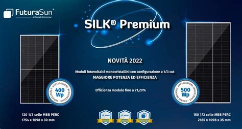 Moduli Fotovoltaici Silk Premium