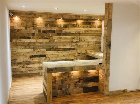 Reclaimed Rustic Pallet Wood Wall Cladding 1 Sq M £1750 Rustic