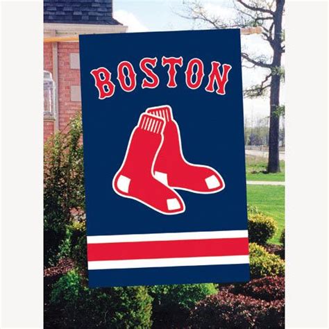 Boston Red Sox Mlb Applique Banner Flag 44x28 Outdoor Flags Flag