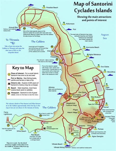 Santorini Map Of The Island Resorts Beaches Sights Trips Hotels