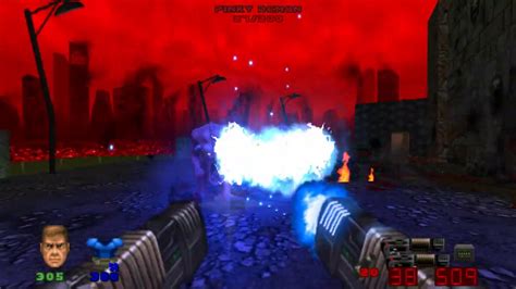 Brutal Doom 2 Level 18 The Courtyard Full 100 Youtube