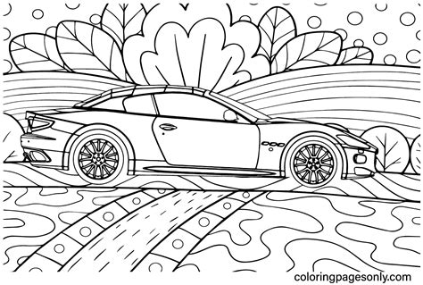 Maserati Gran Turismo Coloring Page Free Printable Coloring Pages