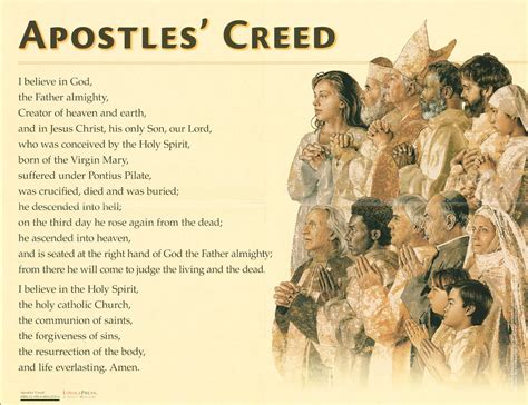 It also featured a great many rising and established. Apostles Creed Poster | ComCenter.com - Catholic Religious ...